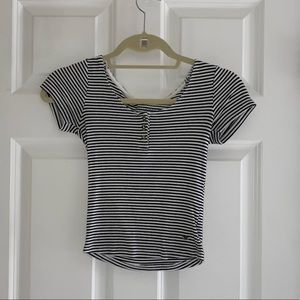 Soft and Sexy Striped Crop Top